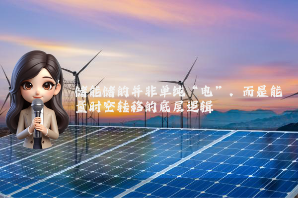 储能储的并非单纯“电”，而是能量时空转移的底层逻辑