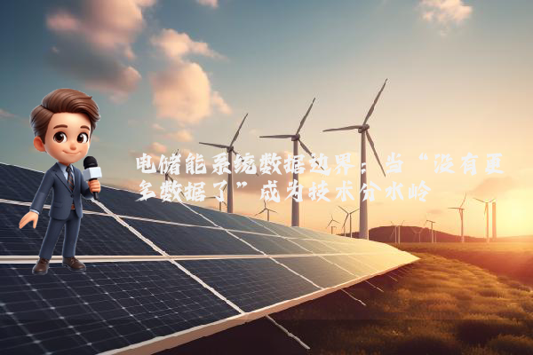 电储能系统数据边界:当“没有更多数据了”成为技术分水岭