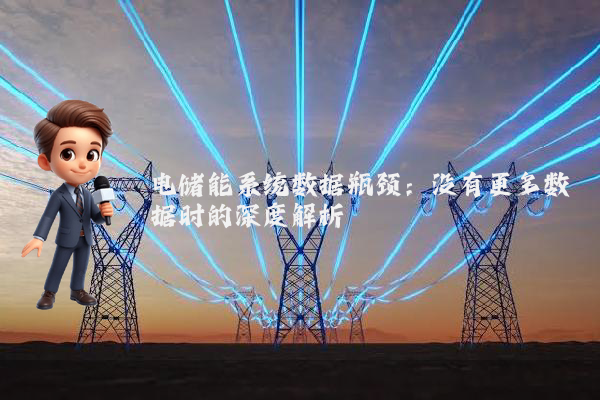 电储能系统数据瓶颈:没有更多数据时的深度解析