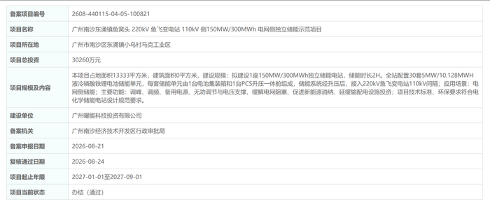 500MW/1000MWh，12亿投资！广东再添3座储能电站